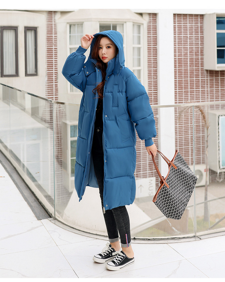 Hooded Over The Knee Puffer Coat