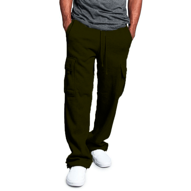 Drawstring Waist Straight Leg Sweatpants