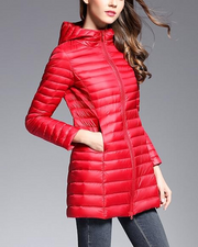 Women's Stylish Hooded Down Jacket