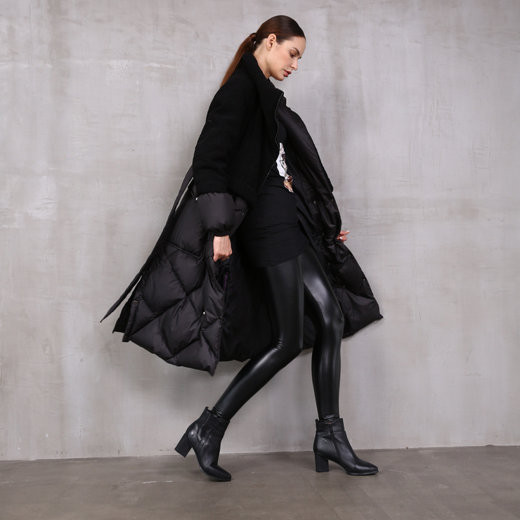 TurnDown Collar Belted Long Coat