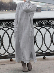 Casual Long Sleeves Knitting Dress