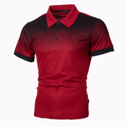 Lapel Collared Short Sleeves Polo Shirt