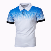 Lapel Collared Short Sleeves Polo Shirt