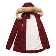 Warm Faux Fur Hooded Jacket