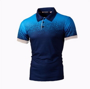 Lapel Collared Short Sleeves Polo Shirt