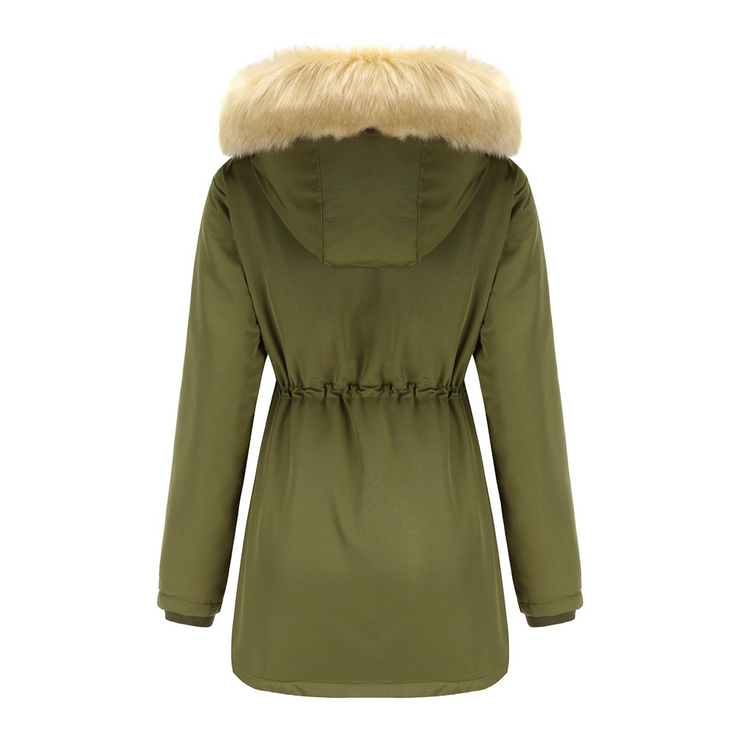 Warm Faux Fur Hooded Jacket