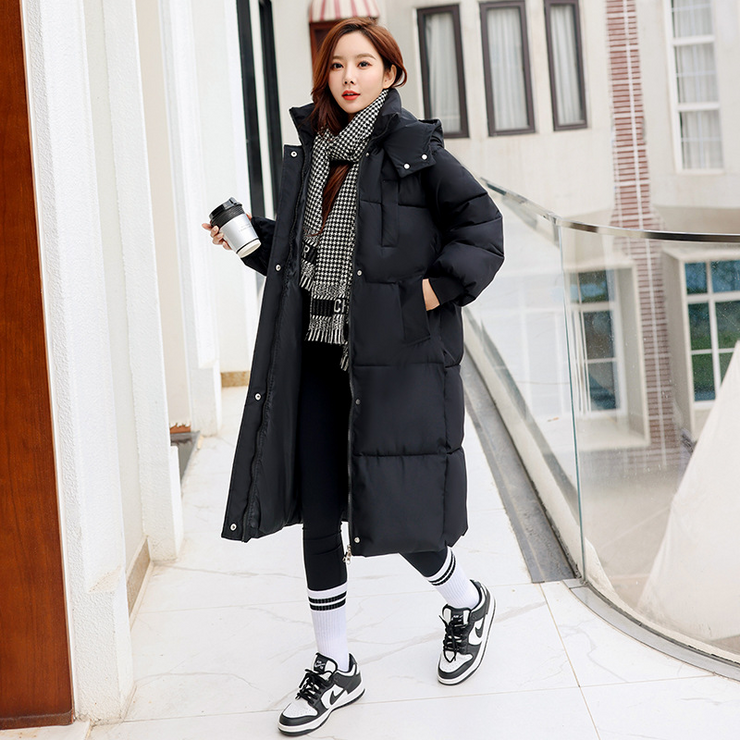 Hooded Over The Knee Puffer Coat