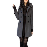 Long Sleeves Button Front Coat