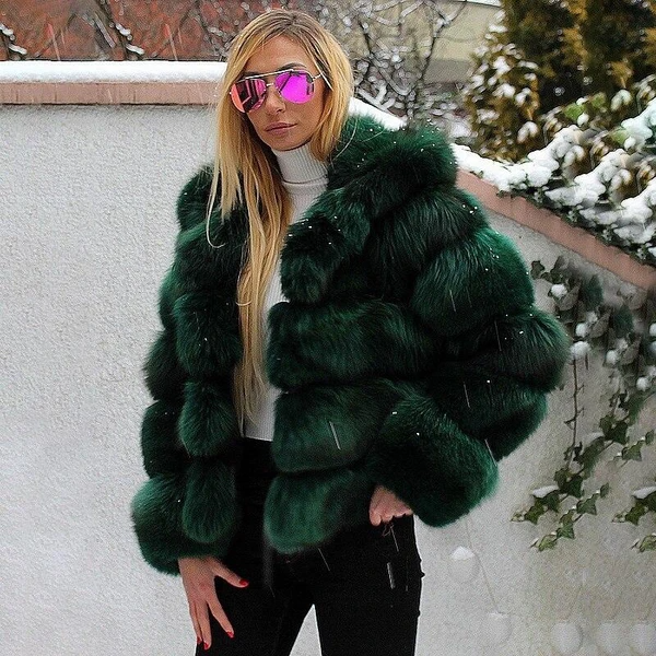 Plush Faux Fur Coat