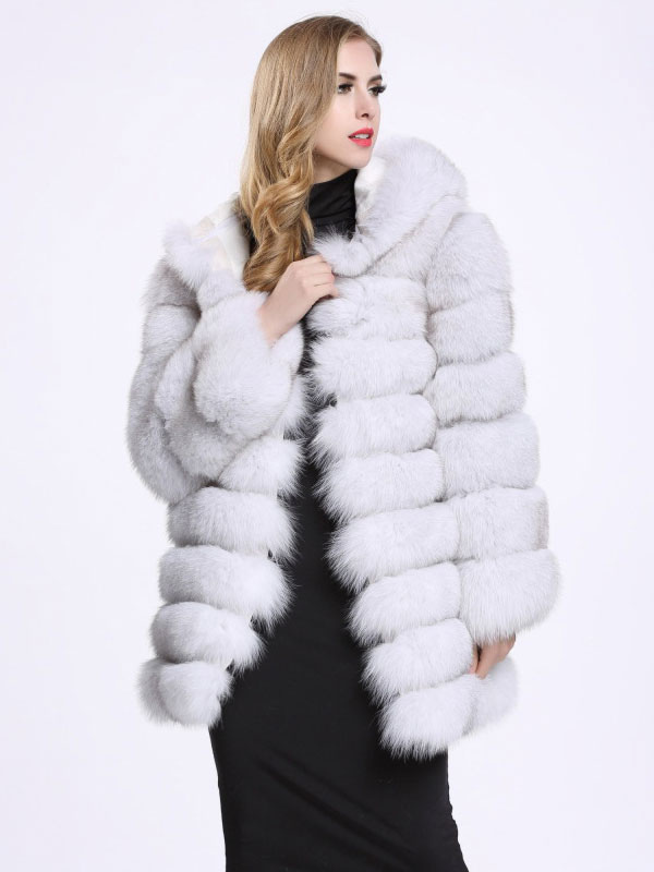 Lavish Hooded Faux Fur Winter Coat