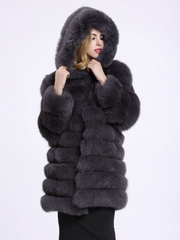 Lavish Hooded Faux Fur Winter Coat