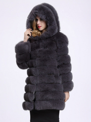 Lavish Hooded Faux Fur Winter Coat