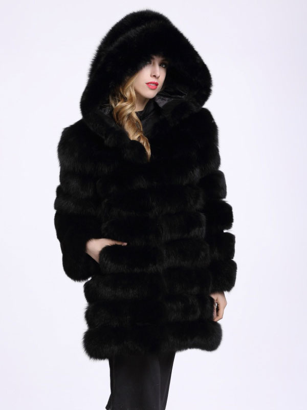 Lavish Hooded Faux Fur Winter Coat