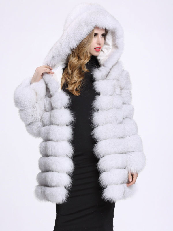 Lavish Hooded Faux Fur Winter Coat