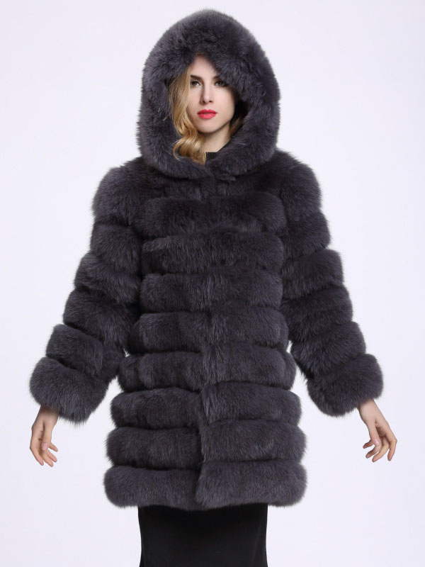 Lavish Hooded Faux Fur Winter Coat