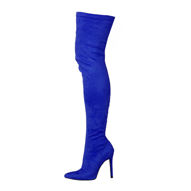 Over The Knee Pointed Toe Suede Thigh High Boots