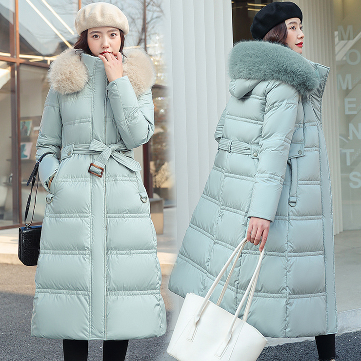 Women's Stand Collar Faux Fur Puffer Coat