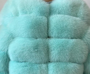 Faux Fur Open Front Bubble Coat