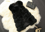 Sleeveless Faux Fur Coat