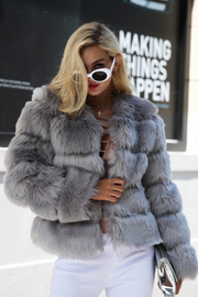 Winter Bubble Puffy Faux Fur Coat