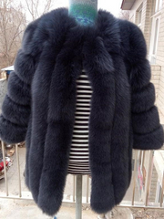 Open Front Fur Long Coat