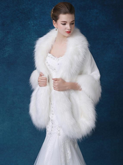 Faux Fur Wedding Wrap Shawl