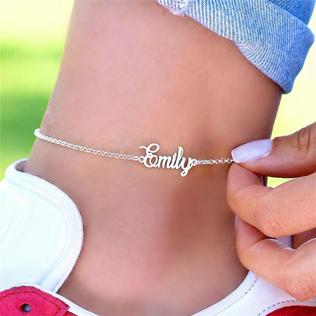 Anklet With Personal Engraving