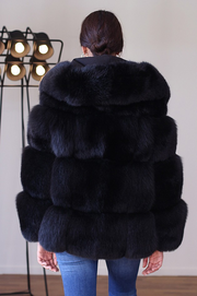 Oversized Faux Fur Coat With Hood