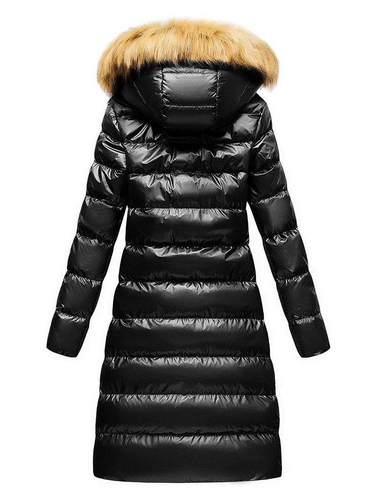 Faux Fur Hooded Puffer Coat