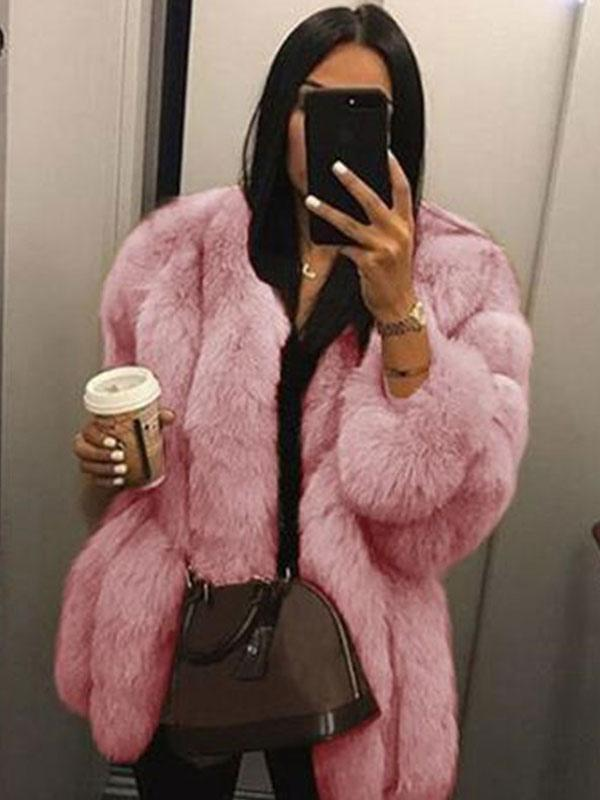 Plush Faux Fur Coat