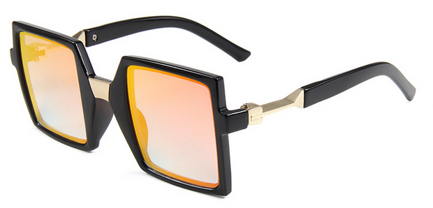 Retro Large Square Frame Sunglasses