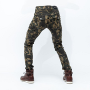 Men's Camouflage Rider Motorcycle Jeans