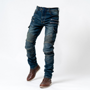 Men's Zipper Motorcycle Riding Jeans