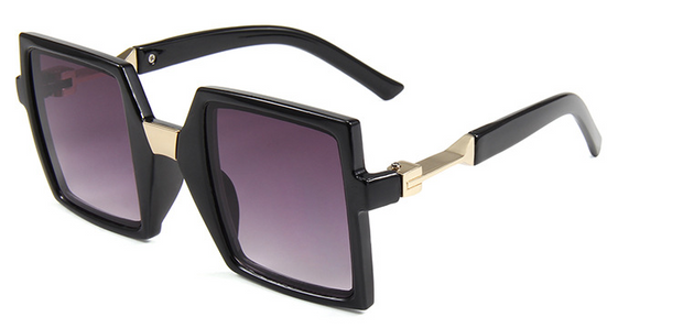 Retro Large Square Frame Sunglasses