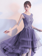 Lace Applique Sleeveless Mermaid Midi Homecoming Dress