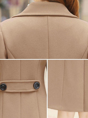 Turndown Collar Pea Coat