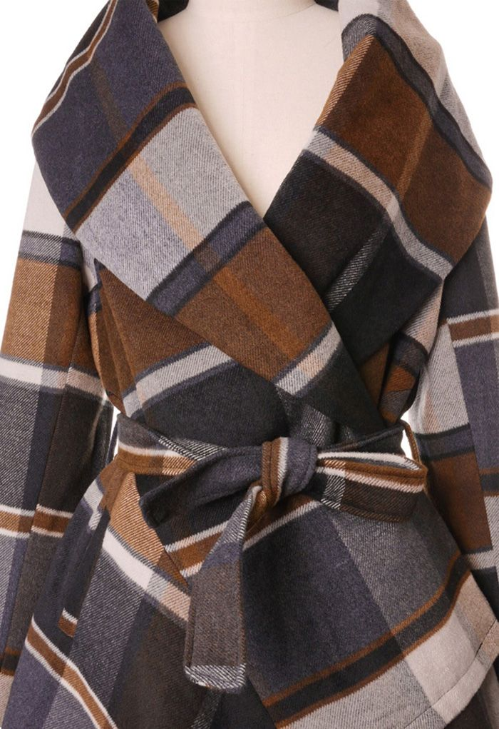 Classic Plaid Woolen Jacket