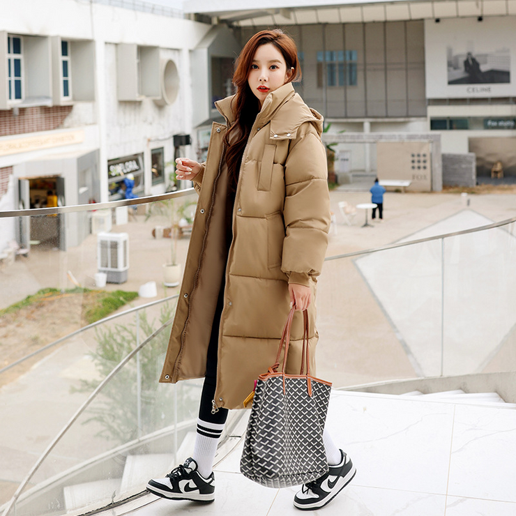 Hooded Over The Knee Puffer Coat