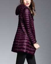 Women's Stylish Hooded Down Jacket