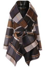 Classic Plaid Woolen Jacket