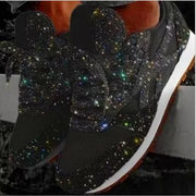 Women Muffin Rhinestone Crystal Platform Sneakers