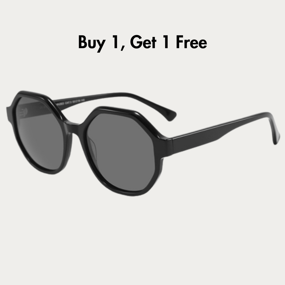 Polygonal Frame Polarized Sunglasses