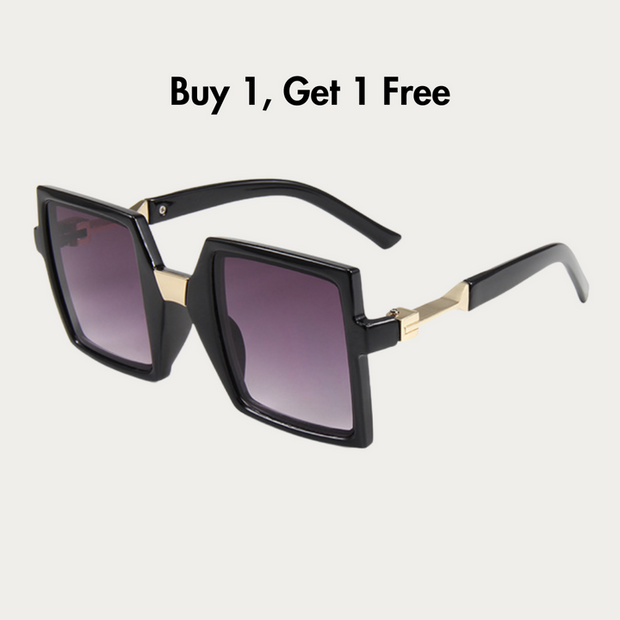 Retro Large Square Frame Sunglasses