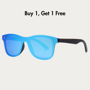 Clear Blue Timber Polarized Sunglasses