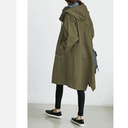 Oversized Hooded Windbreaker Rain Jacket