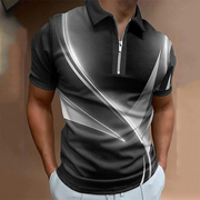 Turndown Collar Short Sleeves Shirt