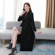 Turndown Collar Long Lapel Coat