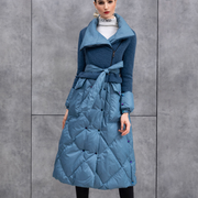 TurnDown Collar Belted Long Coat