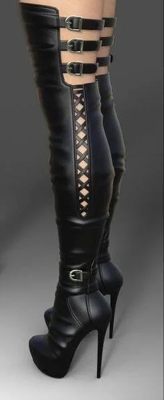 Sky High Thigh High Heel Boots