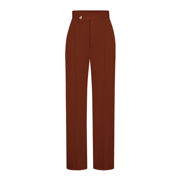 Pressed-Crease Tailored Pants